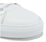 BUSCEMI MEN'S 100MM HIGH-TOP SNEAKERS, WHITE+SILVER