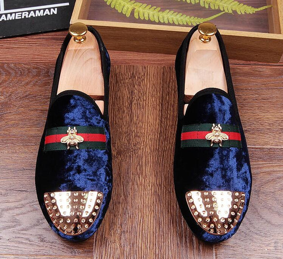 Gucci Velvet Flat with Bee