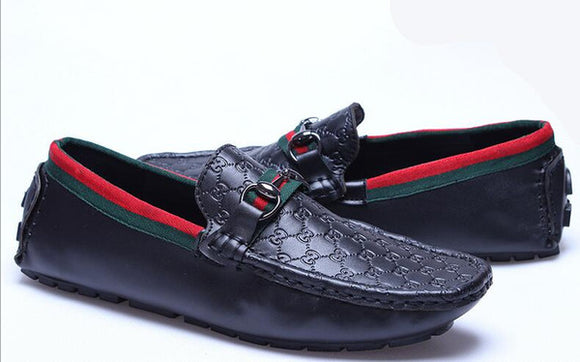 Gucci Leather and Suede Loafers